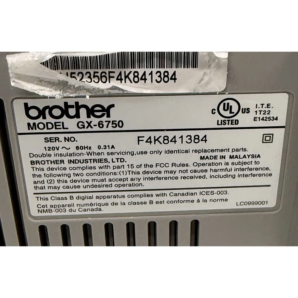 Brother Correctronic GX-6750 Daisy Wheel Electronic Typewriter W/ Manual MINT!